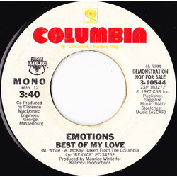 The Emotions Best Of My Love Vinyl 7" USED