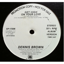 Dennis Brown Get High On Your Love Vinyl 12" USED