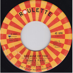 Rome & Paris Because Of You / Why Oh Why Vinyl 7" USED