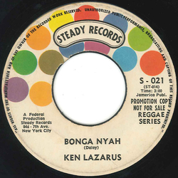 Ken Lazarus Bongo Nyah / John Jones Vinyl 7" USED