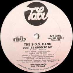 The S.O.S. Band Just Be Good To Me Vinyl 12" USED