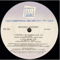 Michael Jackson / The Jackson 5 Farewell My Summer Love / The Jackson 5 Motown Medley Vinyl 12" USED