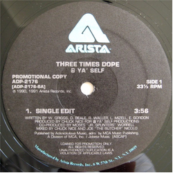 Three Times Dope Peace Ya' Self Vinyl 12" USED