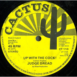 Judge Dread Up With The Cock! Vinyl 12" USED
