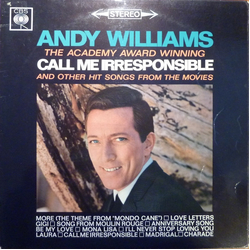 Andy Williams Call Me Irresponsible And Other Hit Songs From The Movies Vinyl LP USED