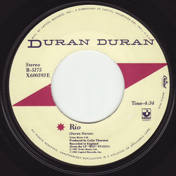 Duran Duran Rio Vinyl 7" USED