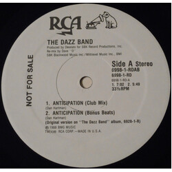 Dazz Band Anticipation USED VINYL 12INCH PROMO 33 S RPM