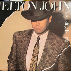 Elton John Breaking Hearts Vinyl LP USED