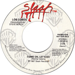 Los Lobos Come On, Let's Go Vinyl 7" USED