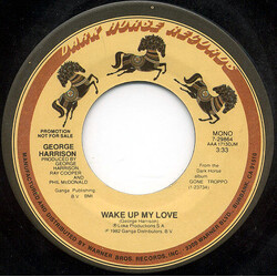 George Harrison Wake Up My Love Vinyl 7" USED