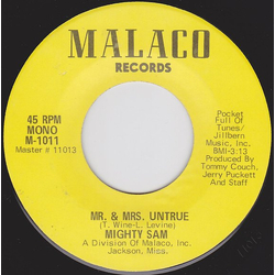 Mighty Sam Mr. & Mrs. Untrue / Never Too Busy Vinyl 7" USED