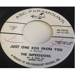 The Impressions Just One Kiss From You Vinyl 7" USED