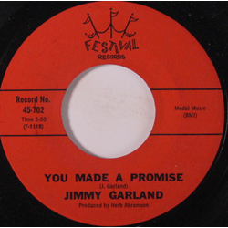 Jimmy Garland You Made A Promise Vinyl 7" USED