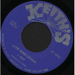 I-Roy Live And Learn Vinyl 7" USED