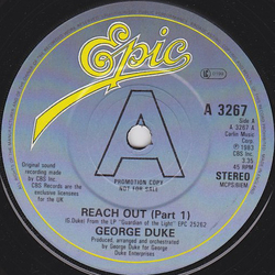 George Duke Reach Out Vinyl 7" USED