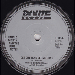 Harold Melvin And The Blue Notes Get Out (And Let Me Cry) Vinyl 7" USED