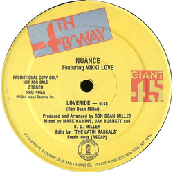 Nuance / Vikki Love Loveride Vinyl 12" USED