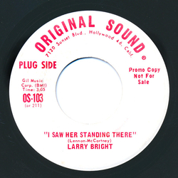 Larry Bright (2) I Saw Her Standing There Vinyl 7" USED