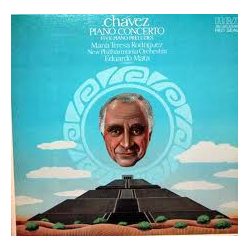 Carlos Chávez / María Teresa Rodríguez / New Philharmonia Orchestra / Eduardo Mata Piano Concerto / Five Piano Preludes Vinyl LP USED