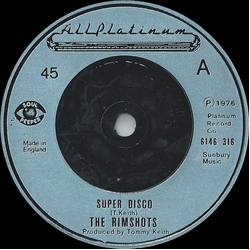 The Rimshots Super Disco Vinyl 7" USED