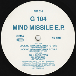 G 104 Mind Missile E.P. Vinyl 12" USED