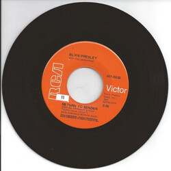 Elvis Presley / The Jordanaires Return To Sender Vinyl 7" USED