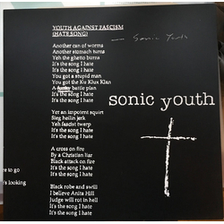 Sonic Youth Youth Against Fascism Vinyl 12" USED