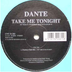 Dante (2) Take Me Tonight Vinyl 12" USED
