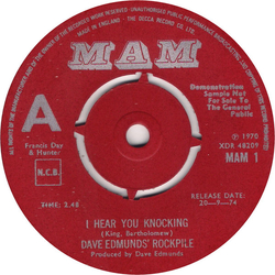 Rockpile I Hear You Knocking Vinyl 7" USED