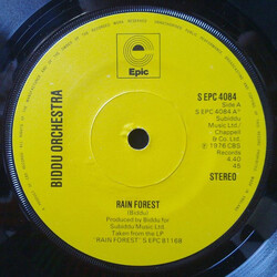 Biddu Orchestra Rain Forest USED VINYL 7INCH 45 RPM SINGLE STEREO