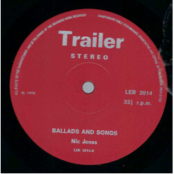 Nic Jones Ballads And Songs Vinyl LP USED