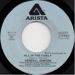 General Johnson All In The Family / Ready, Willing And Able Vinyl 7" USED