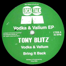 Tony Blitz Vodka & Valium EP Vinyl 12" USED
