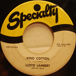 Lloyd Lambert & His Band King Cotton Vinyl 7" USED