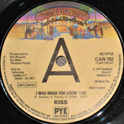 Kiss I Was Made For Lovin' You Vinyl 7" USED