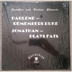 Jonathan And Darlene Edwards Darlene Remembers Duke Jonathan Plays Fats Vinyl LP USED