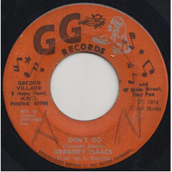 Gregory Isaacs / G.G. Allstars Don't Go / Dub Wise Vinyl 7" USED