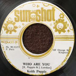 Keith Poppin / Sunshot Band Who Are You / Dub Heavier Than Lead Vinyl 7" USED