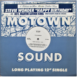 Stevie Wonder / Dr. Martin Luther King, Jr. Happy Birthday / Greatest Excerpts From His Speeches Vinyl 12" USED