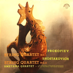 Sergei Prokofiev / Dmitri Shostakovich / Smetana Quartet String Quartet No. 1 / String Quartet No. 3 Vinyl LP USED