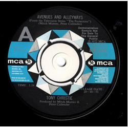 Tony Christie Avenues And Alleyways / I Never Was A Child Vinyl 7" USED
