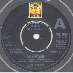 Alice Cooper Only Women Vinyl 7" USED