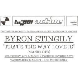 Byron Stingily That's The Way Love Is Vinyl 12" USED