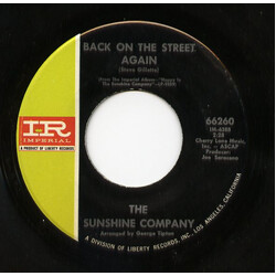 The Sunshine Company Back On The Street Again / I Just Want To Be Your Friend Vinyl 7" USED