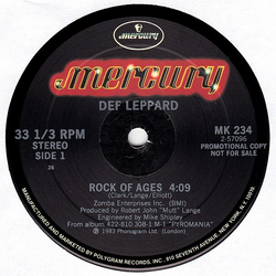 Def Leppard Rock Of Ages Vinyl 12" USED