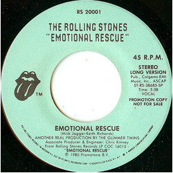 The Rolling Stones Emotional Rescue Vinyl 7" USED