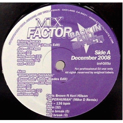 Various Mix Factor (December 2008) Vinyl 12" USED