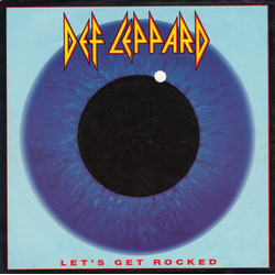 Def Leppard Let's Get Rocked Vinyl 7" USED