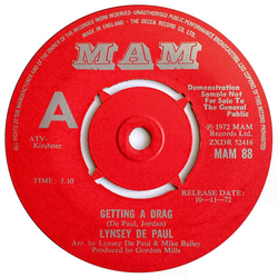 Lynsey De Paul Getting A Drag Vinyl 7" USED