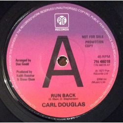 Carl Douglas Run Back Vinyl 7" USED